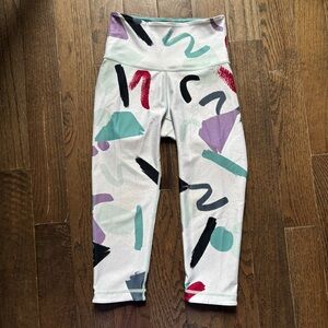 WITH x Peloton Wear It To Heart Abstract Print High Rise Leggings Women’s XS